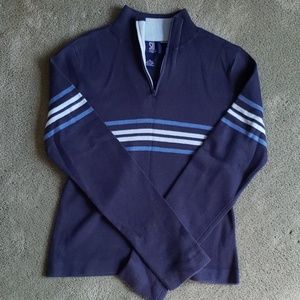 EUC SO GSJC Sz XL blue striped sweater
